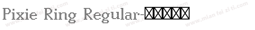 Pixie Ring Regular字体转换